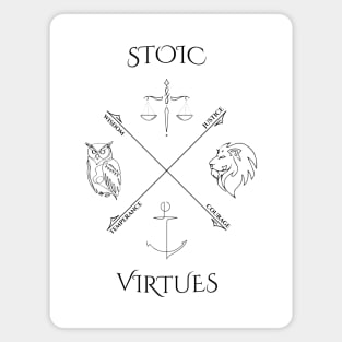 Stoic Virtues Magnet